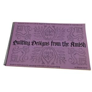 Quilting Designs from the Amish Pepper Cory a quilt pattern book VINTAGE VG